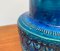 Mid-Century Italian Rimini Blu Pottery Vase by Aldo Londi for Bitossi, 1960s 3