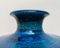 Italienische Mid-Century Rimini Blu Keramikvase von Aldo Londi für Bitossi, 1960er 9