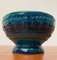 Mid-Century Rimini Blu Pottery Candle Holder by Aldo Londi for Bitossi, Italy, 1960s, Image 6