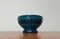 Mid-Century Rimini Blu Keramik Kerzenhalter von Aldo Londi für Bitossi, Italien, 1960er 1
