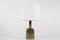 Modern Danish Green Brown Glaze Ceramic Table Lamp from Kähler Studio, 1960s, Image 1