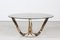 Smoked Glass Top and Brass Coffee Table Frame by Roger Sprunger for Dunbar Furniture, 1960s 1