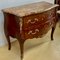 Louis XV Style Curved Chest of Drawers in Precious Wood Marquetry, Image 9