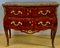 Louis XV Style Curved Chest of Drawers in Precious Wood Marquetry, Image 1