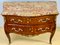 Louis XV Style Curved Chest of Drawers in Precious Wood Marquetry, Image 4