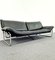 Mid-Century Black Leather Sofa by Johan Bertil Häggström, 1980s 9