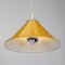 Space Age Yellow Cone Pendant Lamp, 1970s, Image 5