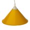 Lámpara colgante de cono era espacial en amarillo, años 70, Immagine 2