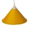 Space Age Yellow Cone Pendant Lamp, 1970s, Image 2