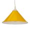 Space Age Yellow Cone Pendant Lamp, 1970s 3