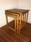 Wooden Nesting Tables, 1950s, Set of 3 5