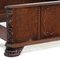 19th Century Hand-Carved Burr Walnut Bed and Nightstands with Lion Paw Feet, Set of 3 9