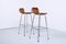 Leather and Chrome Bar Stool from Les Arcs, 1960s, Set of 2 20