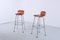 Leather and Chrome Bar Stool from Les Arcs, 1960s, Set of 2, Image 19