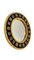 Golden Enameled Ceramic Mirror by Mithé Espelt, 1960s, Image 1