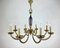 French Bronze Chandelier, 1960s, Image 2