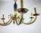 French Bronze Chandelier, 1960s, Image 4