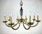 French Bronze Chandelier, 1960s 1