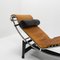 Cognac Aniline Leather LC4 Chaise Lounge by Le Corbusier for Cassina, 1980s 5