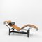 Chaise longue LC4 de cuero anilino coñac de Le Corbusier para Cassina, años 80, Imagen 2