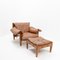 Sheriff Armchair and Ottoman by Sergio Rodrigues for Isa Bergamo, 1970s, Set of 2 3