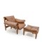 Sheriff Armchair and Ottoman by Sergio Rodrigues for Isa Bergamo, 1970s, Set of 2 2