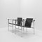 LC1 Armchairs by Le Corbusier, Pierre Jeanneret, Charlotte Perriand for Cassina, 1980s, Set of 2 7