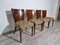 Art Deco Style Dining Chairs attributed to Jindrich Halabala, 1940s, Set of 4 3