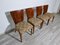 Art Deco Style Dining Chairs attributed to Jindrich Halabala, 1940s, Set of 4 7