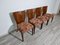 Chaises de Salle à Manger Style Art Déco attribuées à Jindrich Halabala, 1940s, Set de 4 4