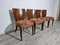 Art Deco Style Dining Chairs attributed to Jindrich Halabala, 1940s, Set of 4, Image 7