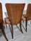 Chaises de Salle à Manger Style Art Déco attribuées à Jindrich Halabala, 1940s, Set de 4 8