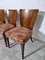 Art Deco Style Dining Chairs attributed to Jindrich Halabala, 1940s, Set of 4 13