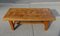 Brutalist Oak Coffee Table with Inlaid Top, 1970s 1