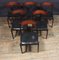 Mesa de comedor italiana y sillas de Gianfranco Frattini, años 50. Juego de 7, Imagen 10