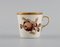 Brown Rose Mocha Coffee Cups with Saucers by Royal Copenhagen, 1968, Set of 24 2