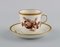 Brown Rose Mocha Coffee Cups with Saucers by Royal Copenhagen, 1968, Set of 24 3