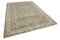 Vintage Turkish Beige Area Rug in Cotton, Image 2