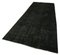 Large Vintage Black Rug in Cotton 3