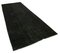Großer schwarzer Vintage Teppich aus Baumwolle 2