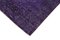 Large Vintage Purple Area Rug in Cotton 4