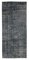 Turkish Grey Overdyed Runner Rug, Image 1