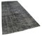 Turkish Grey Overdyed Runner Rug, Image 2