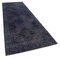 Turkish Purple Overdyed Runner Rug, Image 2