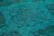 Turkish Turquoise Overdyed Runner Rug, Image 5