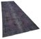 Turkish Purple Overdyed Runner Rug 2