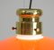 Lampe à Suspension Orange en Verre Murano par Alessandro Pianon pour Vistosi 9