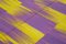 Tappeto Kilim vintage viola e giallo, inizio XXI secolo, Immagine 5
