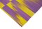 Vintage Purple & Yellow Kilim Rug, 2000s, Image 4