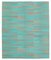 Turquoise Kilim Rug, 2000s 1
